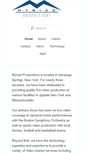Mobile Screenshot of myriadproductions.com